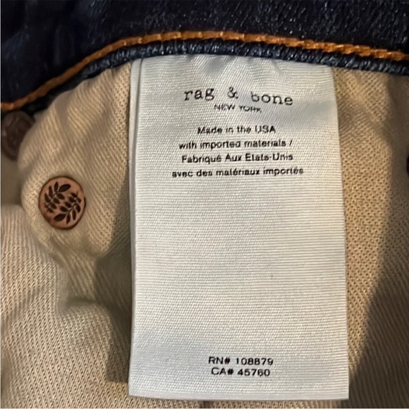 rag & bone Nina High-Rise Skinny - Marine Blue - Picture 15 of 15